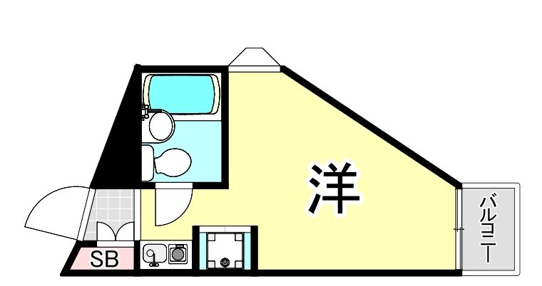 夙川駅 徒歩3分 4階の物件間取画像