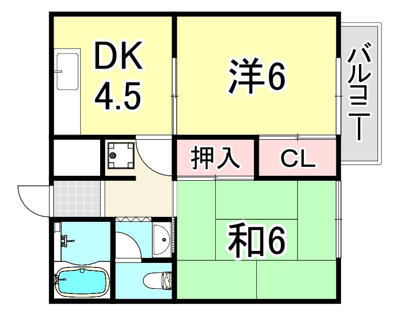 夙川駅 徒歩10分 1階の物件間取画像