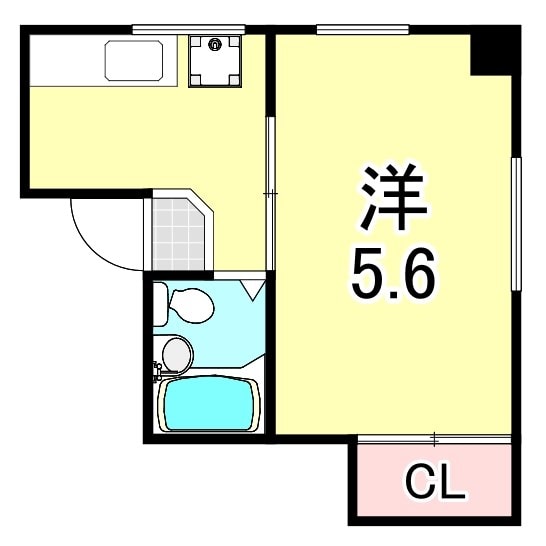 住吉駅 徒歩2分 5階の物件間取画像