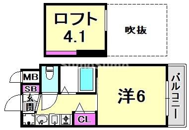 三ノ宮駅 徒歩2分 2階の物件間取画像