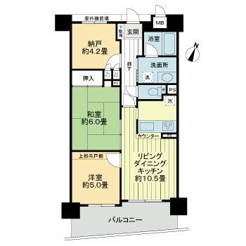 須磨駅 徒歩8分 6階の物件間取画像