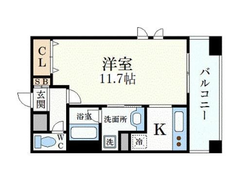 三ノ宮駅 徒歩9分 5階の物件間取画像