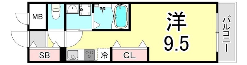 鳴尾・武庫川女子大前駅 徒歩2分 5階の物件間取画像