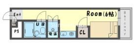 六甲道駅 徒歩15分 3階の物件間取画像