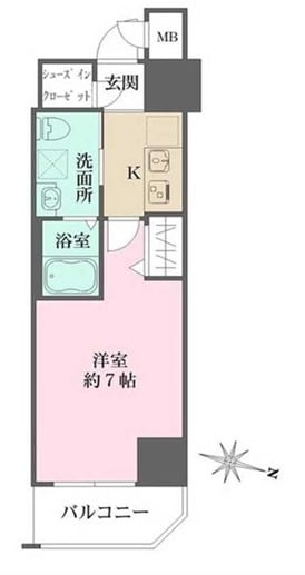 三ノ宮駅 徒歩10分 4階の物件間取画像