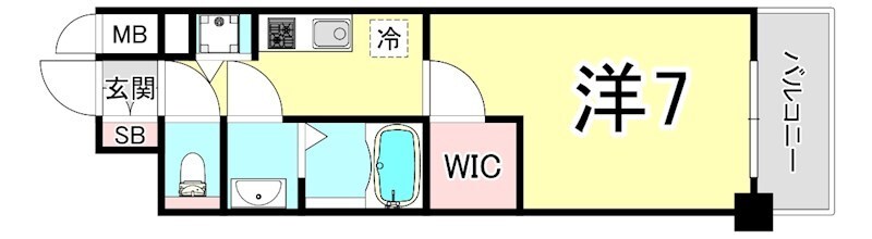 神戸駅 徒歩5分 9階の物件間取画像