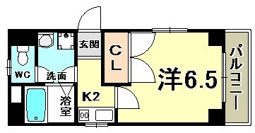 春日野道駅 徒歩1分 3階の物件間取画像