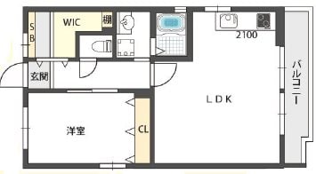 長田駅 徒歩6分 1階の物件間取画像