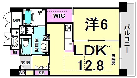 三ノ宮駅 徒歩9分 12階の物件間取画像