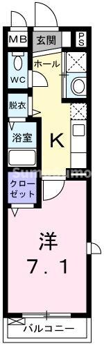 板宿駅 徒歩10分 1階の物件間取画像