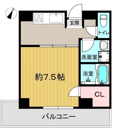 六甲道駅 徒歩7分 2階の物件間取画像