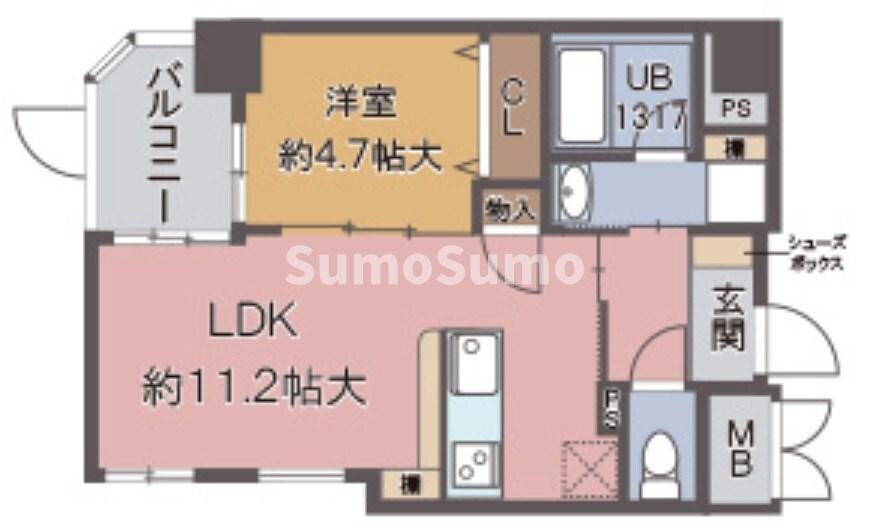 甲南山手駅 徒歩5分 1階の物件間取画像