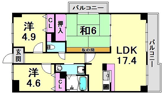 レフィナード（広田町）の物件間取画像