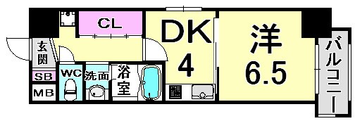 レン元町駅前の物件間取画像