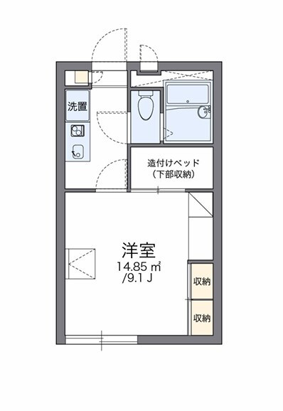 レオパレス月見橋の物件間取画像