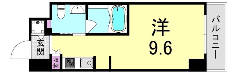 西長堀駅 徒歩3分 4階の物件間取画像