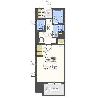 西大橋駅 徒歩3分 7階の物件間取画像