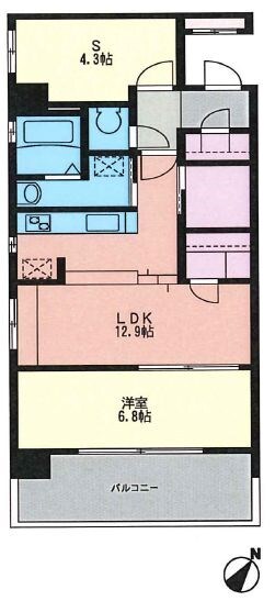 高宮駅 徒歩9分 3階の物件間取画像