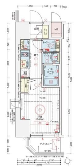 恵美須町駅 徒歩3分 2階の物件間取画像