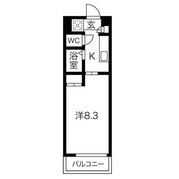 南福岡駅 徒歩4分 7階の物件間取画像