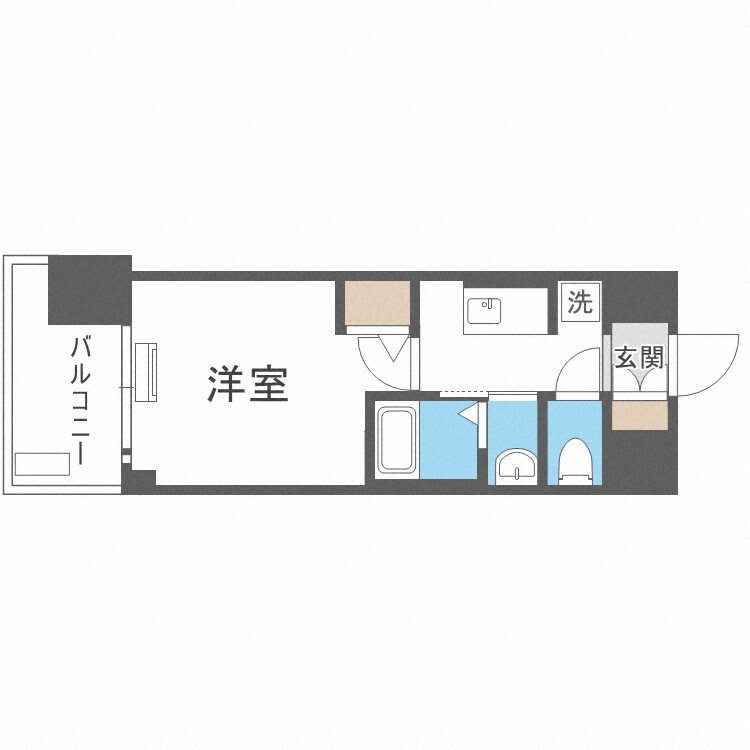 恵美須町駅 徒歩2分 7階の物件間取画像