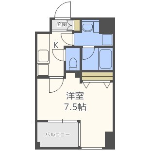 肥後橋駅 徒歩7分 4階の物件間取画像