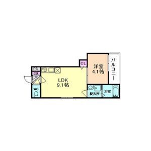 立花駅 徒歩5分 2階の物件間取画像