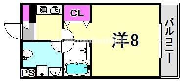 十三駅 徒歩5分 4階の物件間取画像