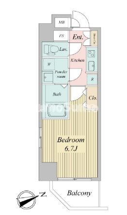 西長堀駅 徒歩2分 12階の物件間取画像