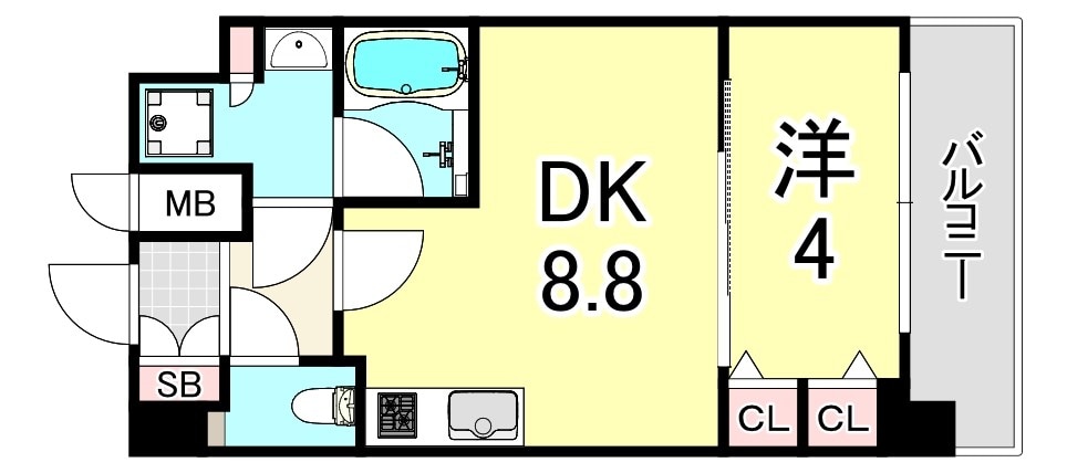 加島駅 徒歩9分 6階の物件間取画像