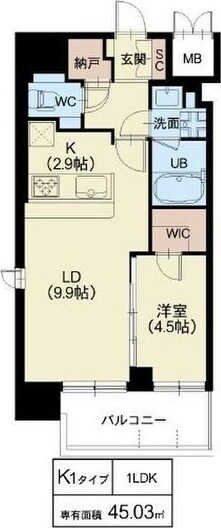 大国町駅 徒歩3分 3階の物件間取画像