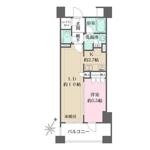 リビオ新宿御苑の物件間取画像