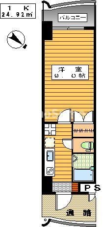 ロイヤル日赤通の物件間取画像