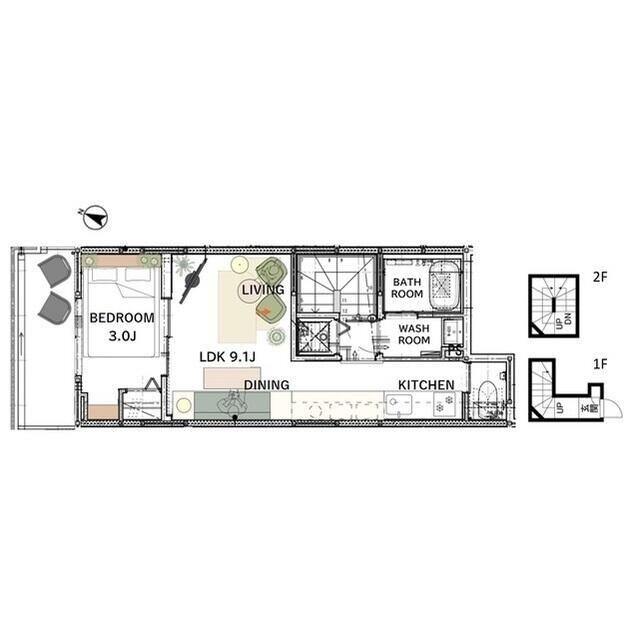 ウェルスクエア目黒祐天寺の物件間取画像