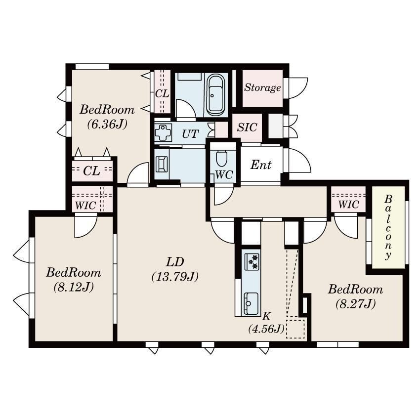 S-RESIDENCE平尾WESTの物件間取画像