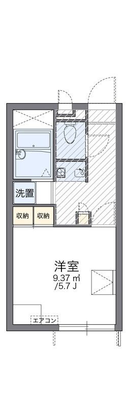 レオパレスアクティⅢの物件間取画像