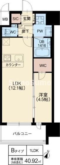 西中島南方駅 徒歩11分 7階の物件間取画像