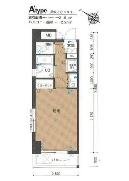 西鉄平尾駅 徒歩7分 5階の物件間取画像