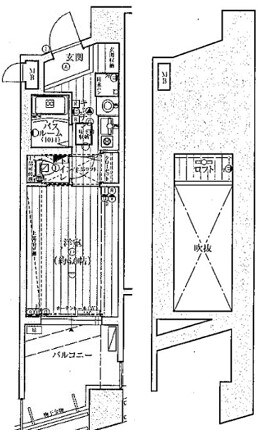 エステムコート大阪・中之島南の物件間取画像