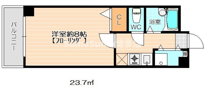 フォーラム箱崎の物件間取画像