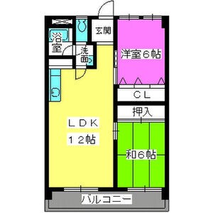 竹下駅 徒歩10分 3階の物件間取画像