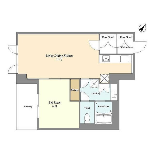 ＨＦ目黒行人坂レジデンスの物件間取画像