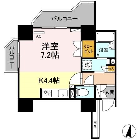 神泉駅 徒歩2分 2階の物件間取画像