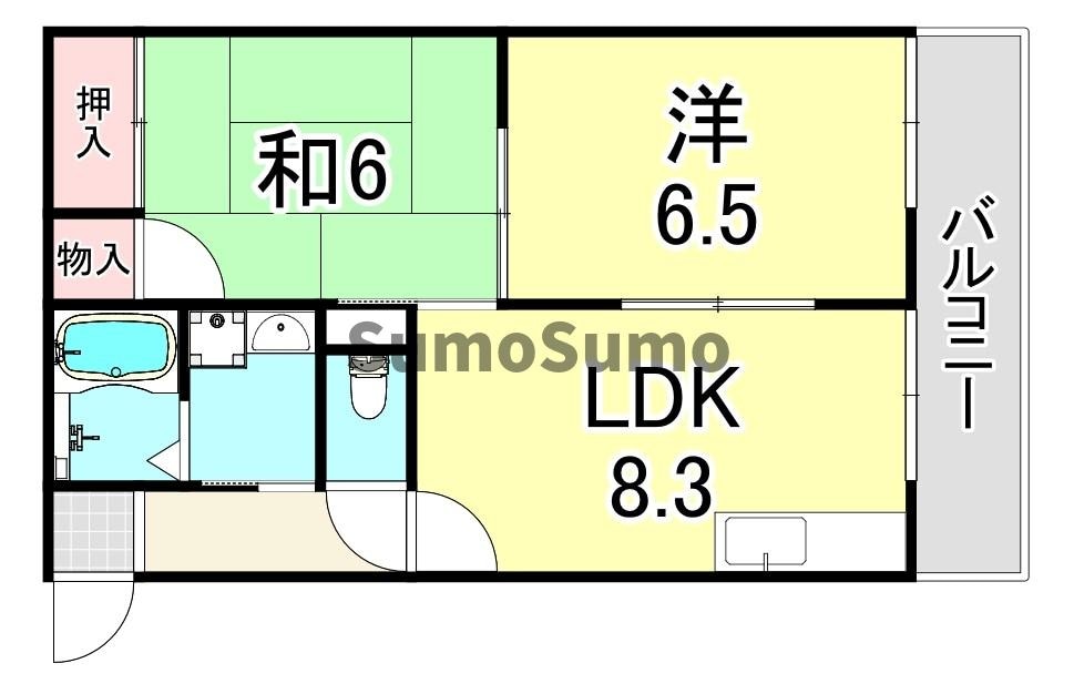 尼崎駅 徒歩19分 1階の物件間取画像