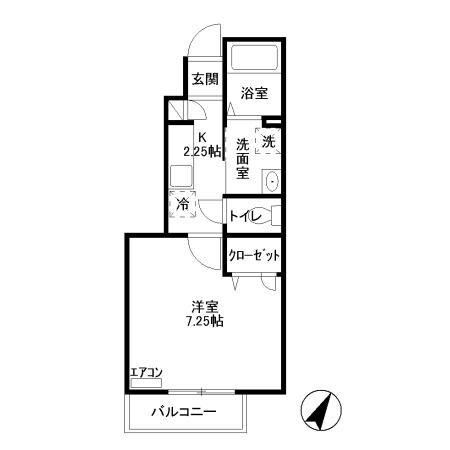 ヒルトップ都立大学の物件間取画像