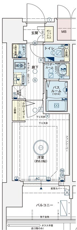 恵美須町駅 徒歩2分 5階の物件間取画像