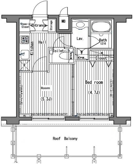 池尻大橋駅 徒歩4分 4階の物件間取画像