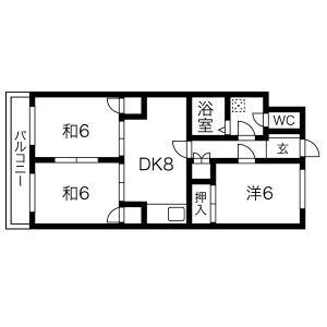 高宮駅 徒歩7分 4階の物件間取画像