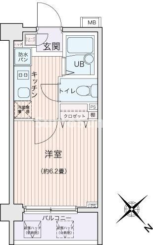 エコロジー都立大学レジデンスの物件間取画像