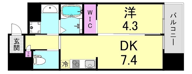 芦原橋駅 徒歩7分 3階の物件間取画像